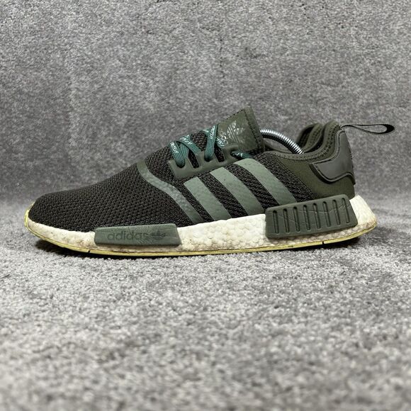 Adidas Boost NMD R1 CQ2414 Men’s Size 13 Night Cargo Green Athletic Shoes Used main image 8